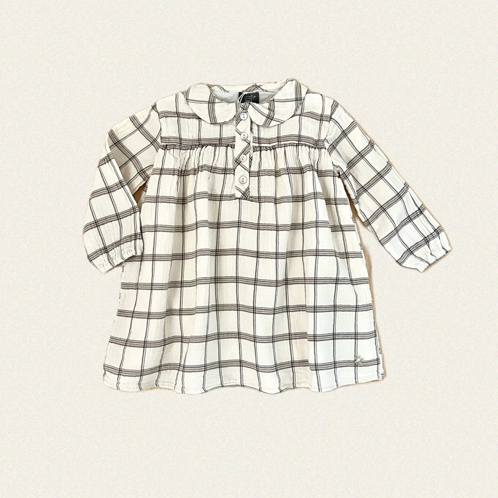 Tocoto Vintage Checkered Dress